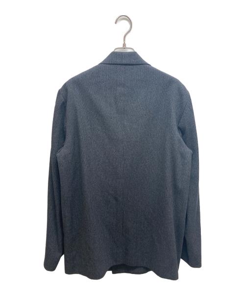 m's braque（エムズブラック）m's braque (エムズブラック) ストライプ ダブルジャケット グレー サイズ:SIZE38の古着・服飾アイテム
