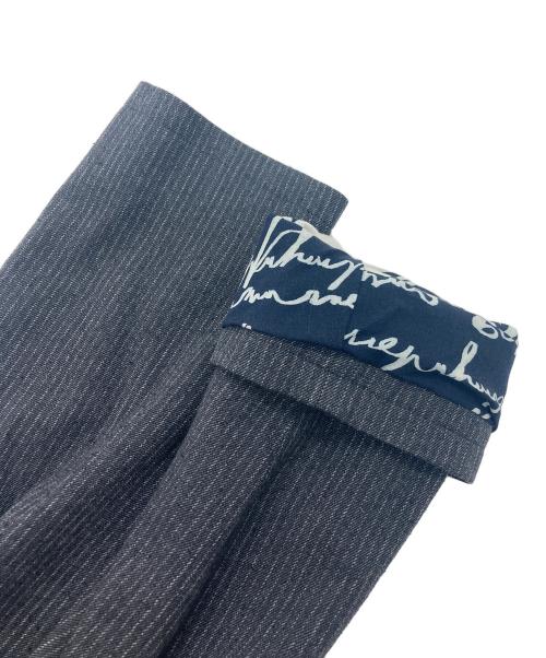 m's braque（エムズブラック）m's braque (エムズブラック) ストライプ ダブルジャケット グレー サイズ:SIZE38の古着・服飾アイテム