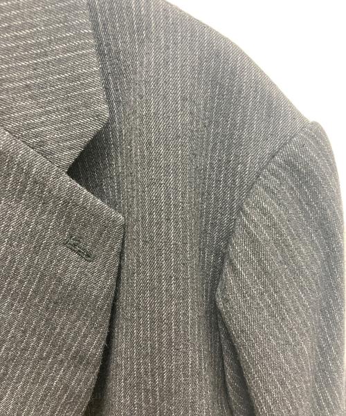 m's braque（エムズブラック）m's braque (エムズブラック) ストライプ ダブルジャケット グレー サイズ:SIZE38の古着・服飾アイテム