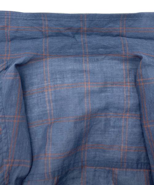AURALEE（オーラリー）AURALEE (オーラリー) SUPER LIGHT CHECK BIG SHIRTS ブルー サイズ:SIZE4の古着・服飾アイテム