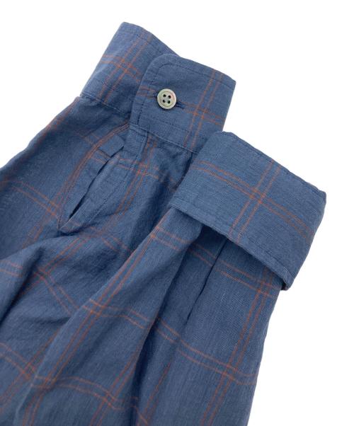 AURALEE（オーラリー）AURALEE (オーラリー) SUPER LIGHT CHECK BIG SHIRTS ブルー サイズ:SIZE4の古着・服飾アイテム
