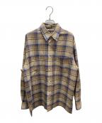 AURALEEオーラリー）の古着「SUPER LIGHT WOOL CHECK SHIRTS」｜ブラウン