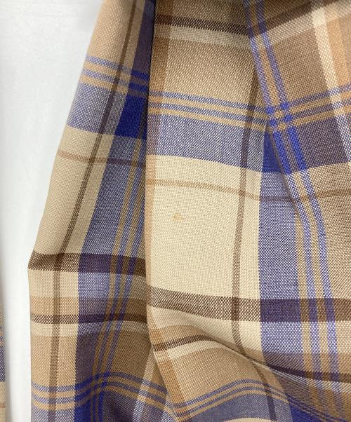 AURALEE（オーラリー）AURALEE (オーラリー) SUPER LIGHT WOOL CHECK SHIRTS ブラウン サイズ:SIZE3の古着・服飾アイテム