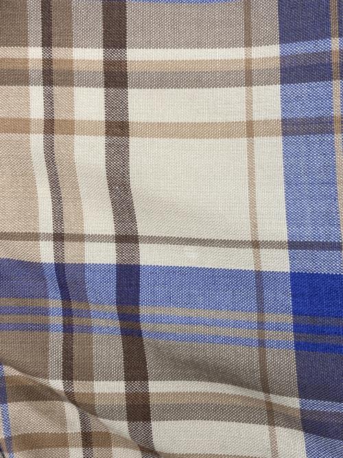 AURALEE（オーラリー）AURALEE (オーラリー) SUPER LIGHT WOOL CHECK SHIRTS ブラウン サイズ:SIZE3の古着・服飾アイテム