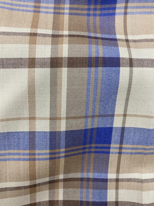 AURALEE（オーラリー）AURALEE (オーラリー) SUPER LIGHT WOOL CHECK SHIRTS ブラウン サイズ:SIZE3の古着・服飾アイテム