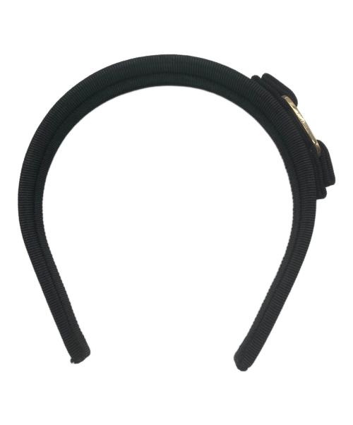 Ferragamo（フェラガモ）Ferragamo (フェラガモ) ヴァラリボンカチューシャ ブラック サイズ:実寸サイズをご参照下さい。の古着・服飾アイテム