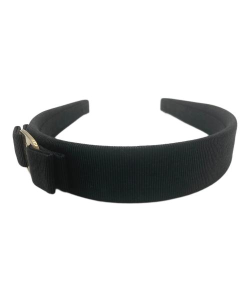 Ferragamo（フェラガモ）Ferragamo (フェラガモ) ヴァラリボンカチューシャ ブラック サイズ:実寸サイズをご参照下さい。の古着・服飾アイテム