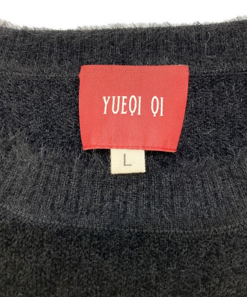 YUEQI QI（ユェチ チ）YUEQI QI (ユェチ チ) ハートデザインシャギーニット ブラック サイズ:SIZE Lの古着・服飾アイテム