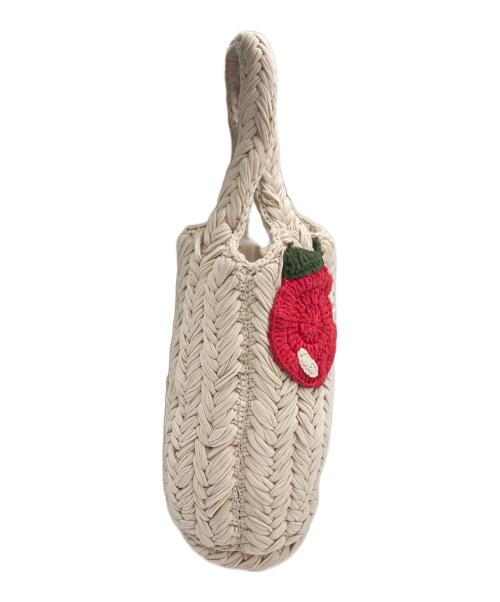 J.W.ANDERSON（ジェイダブリューアンダーソン）J.W.ANDERSON (ジェイダブリューアンダーソン) リンゴモチーフトートバッグ ベージュの古着・服飾アイテム