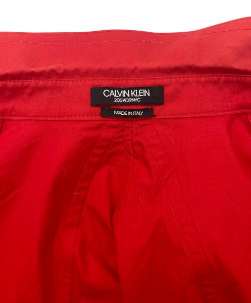 Calvin Klein（カルバンクライン）Calvin Klein (カルバンクライン) シャツジャケット レッド サイズ:SIZE40の古着・服飾アイテム