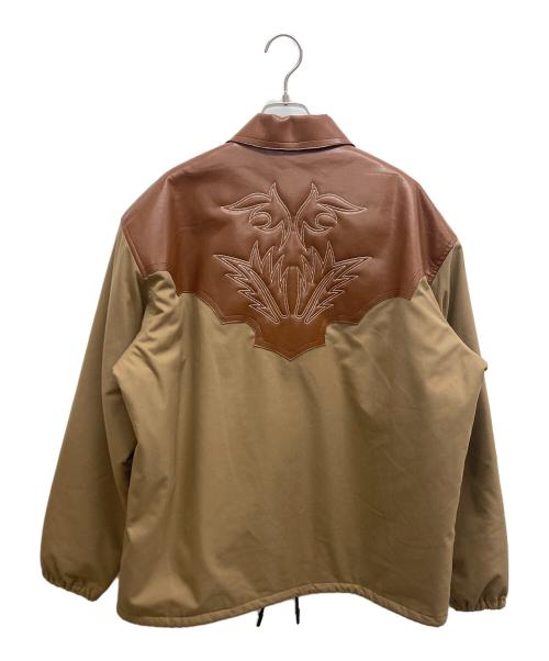 TOGA VIRILIS（トーガ ビリリース）TOGA VIRILIS (トーガ ビリリース) Fake Leather Strech Blouson ブラウン サイズ:SIZE50の古着・服飾アイテム
