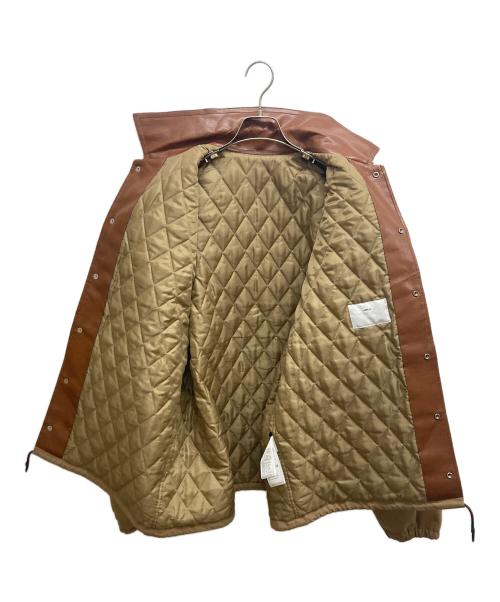 TOGA VIRILIS（トーガ ビリリース）TOGA VIRILIS (トーガ ビリリース) Fake Leather Strech Blouson ブラウン サイズ:SIZE50の古着・服飾アイテム
