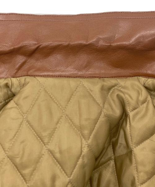 TOGA VIRILIS（トーガ ビリリース）TOGA VIRILIS (トーガ ビリリース) Fake Leather Strech Blouson ブラウン サイズ:SIZE50の古着・服飾アイテム