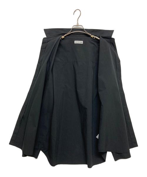 SOFTHYPHEN（ソフトハイフン）SOFTHYPHEN (ソフトハイフン) オーバーサイズシャツ ブラック サイズ:SIZE03の古着・服飾アイテム
