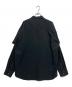 SOFTHYPHEN (ソフトハイフン) オーバーサイズシャツ ブラック サイズ:SIZE03：7000円
