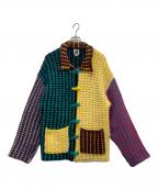 YANYANヤンヤン）の古着「ニットジャケット」｜イエロー