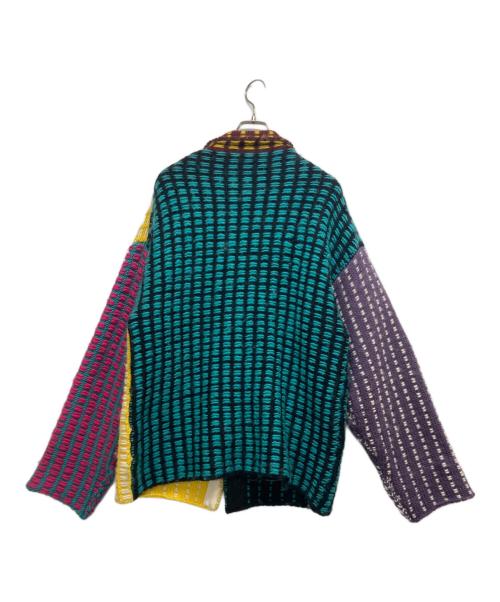 YANYAN（ヤンヤン）YANYAN (ヤンヤン) ニットジャケット イエロー サイズ:Lの古着・服飾アイテム