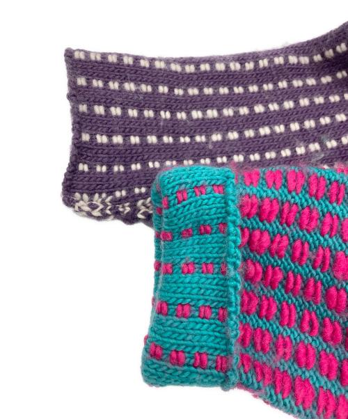 YANYAN（ヤンヤン）YANYAN (ヤンヤン) ニットジャケット イエロー サイズ:Lの古着・服飾アイテム