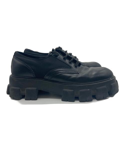 PRADA（プラダ）PRADA (プラダ) MONOLITH Re-nylon LACE-UP SHOES/モノリスレースアップシューズ ブラック サイズ:SIZE9の古着・服飾アイテム