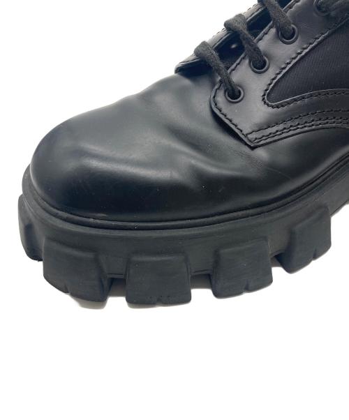 PRADA（プラダ）PRADA (プラダ) MONOLITH Re-nylon LACE-UP SHOES/モノリスレースアップシューズ ブラック サイズ:SIZE9の古着・服飾アイテム