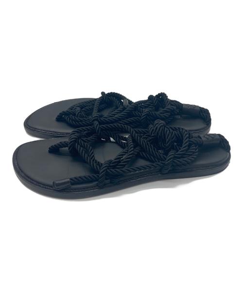 ANN DEMEULEMEESTER（アンドゥムルメステール）ANN DEMEULEMEESTER (アンドゥムルメステール) サンダル ブラック サイズ:SIZE43の古着・服飾アイテム