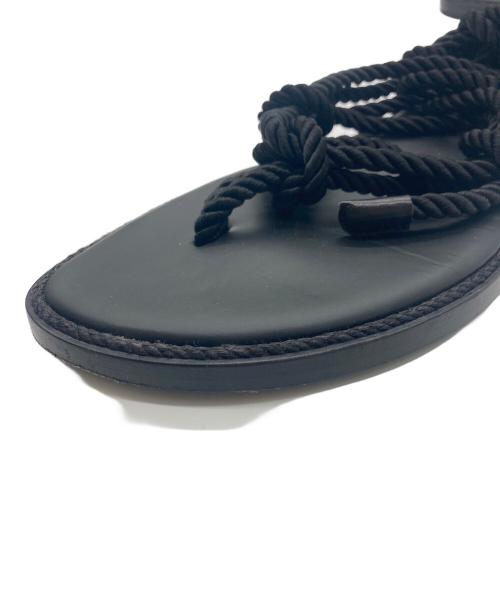 ANN DEMEULEMEESTER（アンドゥムルメステール）ANN DEMEULEMEESTER (アンドゥムルメステール) サンダル ブラック サイズ:SIZE43の古着・服飾アイテム