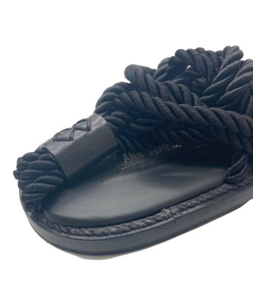 ANN DEMEULEMEESTER（アンドゥムルメステール）ANN DEMEULEMEESTER (アンドゥムルメステール) サンダル ブラック サイズ:SIZE43の古着・服飾アイテム