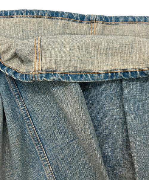 JUNYA WATANABE COMME des GARCONS（(ジュンヤワタナベ コムデギャルソン）JUNYA WATANABE COMME des GARCONS (ジュンヤワタナベ コムデギャルソン) 再構築 変形 デニムスカート インディゴ サイズ:SIZE Mの古着・服飾アイテム