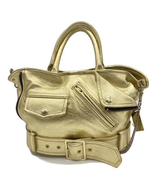 beautiful people（ビューティフルピープル）beautiful people (ビューティフルピープル) ライダース キッズ トートバッグ ゴールドの古着・服飾アイテム