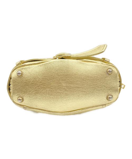 beautiful people（ビューティフルピープル）beautiful people (ビューティフルピープル) ライダース キッズ トートバッグ ゴールドの古着・服飾アイテム