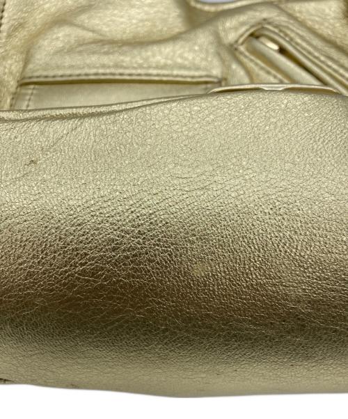 beautiful people（ビューティフルピープル）beautiful people (ビューティフルピープル) ライダース キッズ トートバッグ ゴールドの古着・服飾アイテム