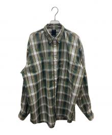 DAIWA PIER39（ダイワ ピア39）の古着「TECH REGULAR COLLAR SHIRTS L/S PLAIDS」｜グレー×グリーン