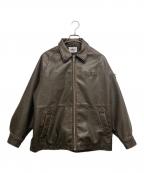 epineエピヌ）の古着「leather jacket」｜ブラウン