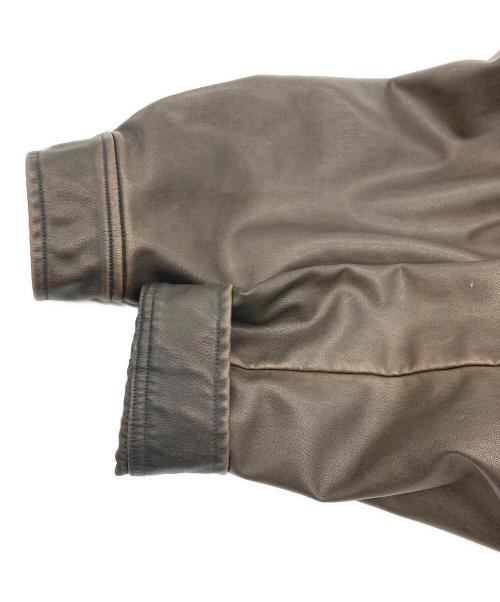 epine（エピヌ）epine (エピヌ) leather jacket ブラウン サイズ:表記なしの古着・服飾アイテム