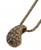 Christian Diorクリスチャン ディオール）の古着「オールドティアドロップラインストーンネックレス」｜ゴールド