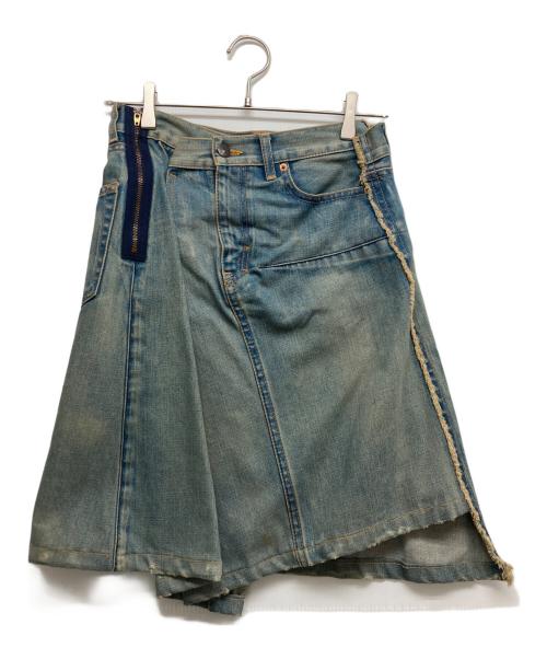JUNYA WATANABE COMME des GARCONS（(ジュンヤワタナベ コムデギャルソン）JUNYA WATANABE COMME des GARCONS ((ジュンヤワタナベ コムデギャルソン) デニムスカート インディゴ サイズ:Sの古着・服飾アイテム