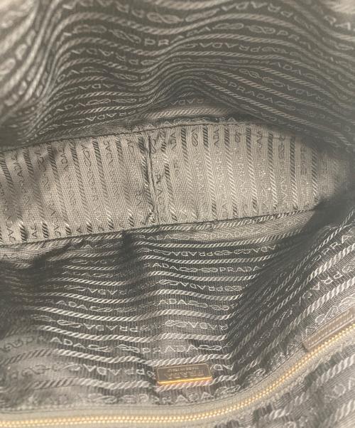 PRADA（プラダ）PRADA (プラダ) サフィアーノレザーハンドバッグ ブラウンの古着・服飾アイテム