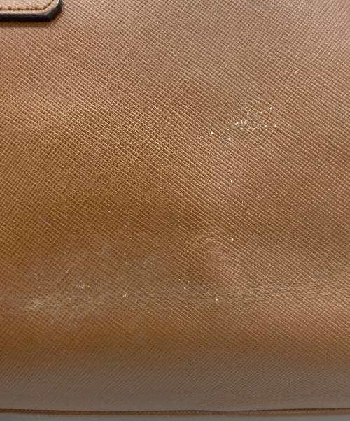 PRADA（プラダ）PRADA (プラダ) サフィアーノレザーハンドバッグ ブラウンの古着・服飾アイテム