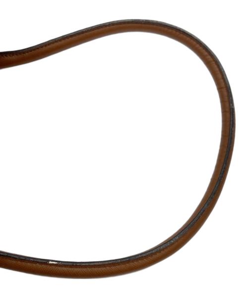 PRADA（プラダ）PRADA (プラダ) サフィアーノレザーハンドバッグ ブラウンの古着・服飾アイテム