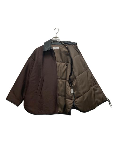 feerique（フィーリック）feerique (フィーリック) ブライトツイル中綿ダブルジップコート ブラウン サイズ:SIZE 1の古着・服飾アイテム
