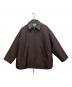 feerique（フィーリック）の古着「ブライトツイル中綿ダブルジップコート」｜ブラウン