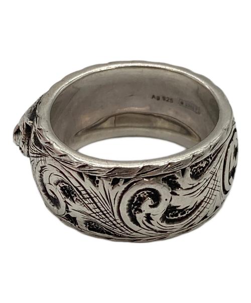 GUCCI（グッチ）GUCCI (グッチ) キャットヘッドリング シルバー サイズ:14号の古着・服飾アイテム