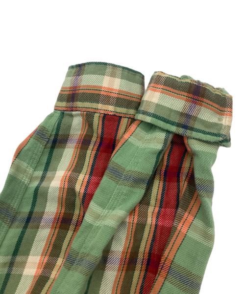 RRL（ダブルアールエル）RRL (ダブルアールエル) フランネルチェックシャツ グリーン×レッド サイズ:SIZE Mの古着・服飾アイテム
