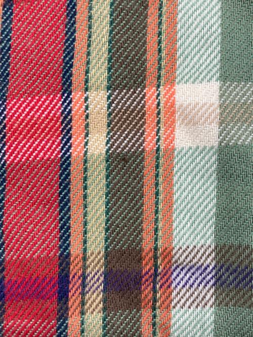 RRL（ダブルアールエル）RRL (ダブルアールエル) フランネルチェックシャツ グリーン×レッド サイズ:SIZE Mの古着・服飾アイテム