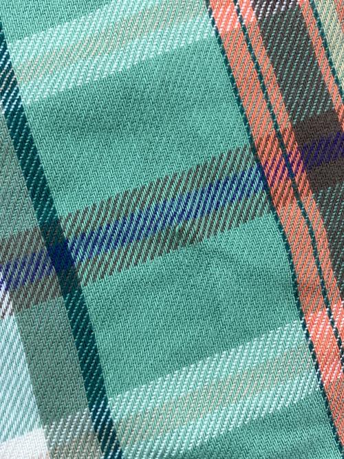 RRL（ダブルアールエル）RRL (ダブルアールエル) フランネルチェックシャツ グリーン×レッド サイズ:SIZE Mの古着・服飾アイテム