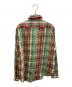 RRL (ダブルアールエル) フランネルチェックシャツ グリーン×レッド サイズ:SIZE M：12000円