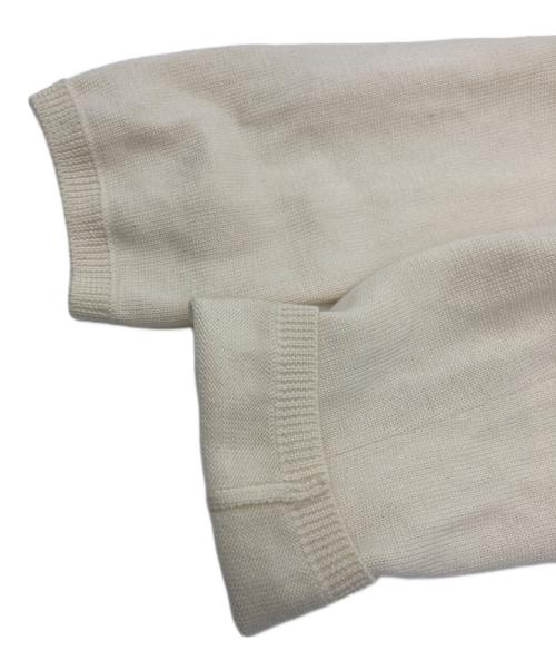 COMME des GARCONS HOMME PLUS（コムデギャルソンオムプリュス）COMME des GARCONS HOMME PLUS (コムデギャルソンオムプリュス) 捻じれデザインウールアシンメトリーニットカーディガン アイボリー サイズ:Mの古着・服飾アイテム