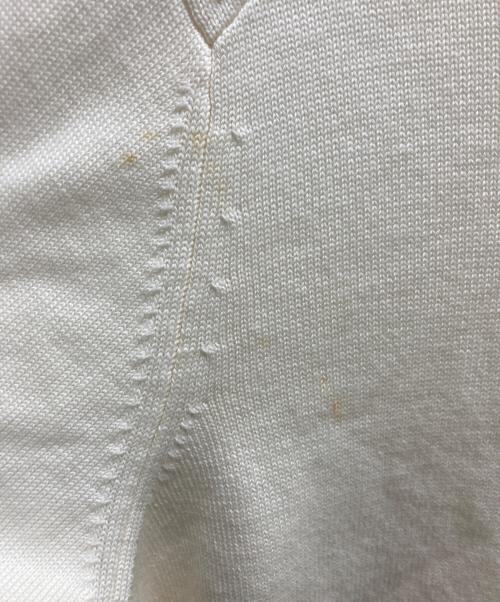 COMME des GARCONS HOMME PLUS（コムデギャルソンオムプリュス）COMME des GARCONS HOMME PLUS (コムデギャルソンオムプリュス) 捻じれデザインウールアシンメトリーニットカーディガン アイボリー サイズ:Mの古着・服飾アイテム