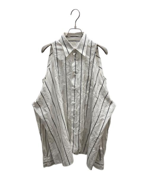 Maison Margiela（メゾンマルジェラ）Maison Margiela (メゾンマルジェラ) オフショルダーシャツ ホワイト サイズ:SIZE36の古着・服飾アイテム