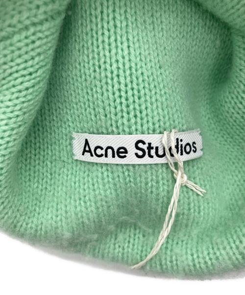 Acne studios（アクネ ストゥディオズ）Acne studios (アクネ ストゥディオズ) Pilled beanie ライトグリーン サイズ:実寸サイズをご参照下さい。の古着・服飾アイテム